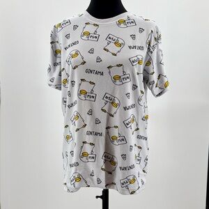 Gintama Anime Allover Print Tee Size M | Kawaii Manga Graphic Japan Streetwear